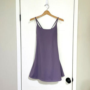 Halara Dress Everyday Cloudful 2-in-1 Mini Tennis Lilac Shelf Bra Shorts NWT